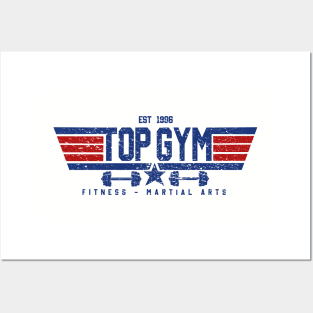 Top Gym Distressed Posters and Art